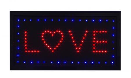 Табличка светящаяся "Love"