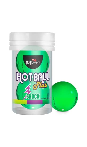 HotFlowers Лубрикант HOT BALL PLUS на силиконовой основе в виде двух шариков с покалывающим эффектом